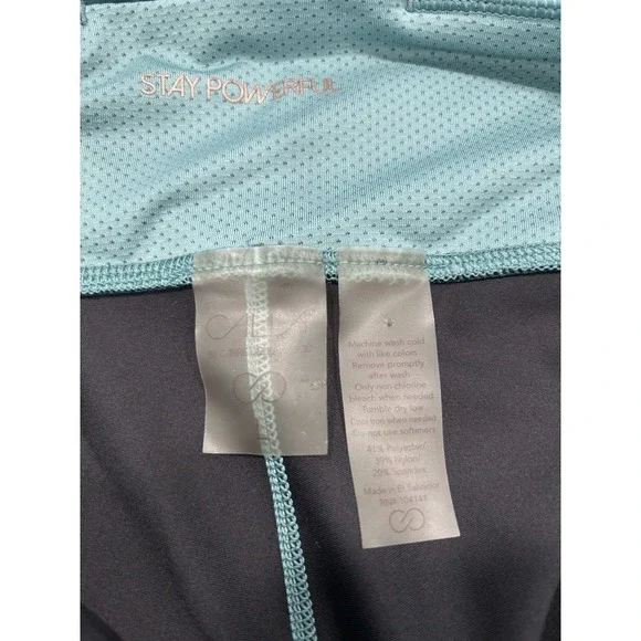 Calia Green Tie Dye Leggings High Rise Ankle Length Stretch Activewear Size L - Picture 5 of 8